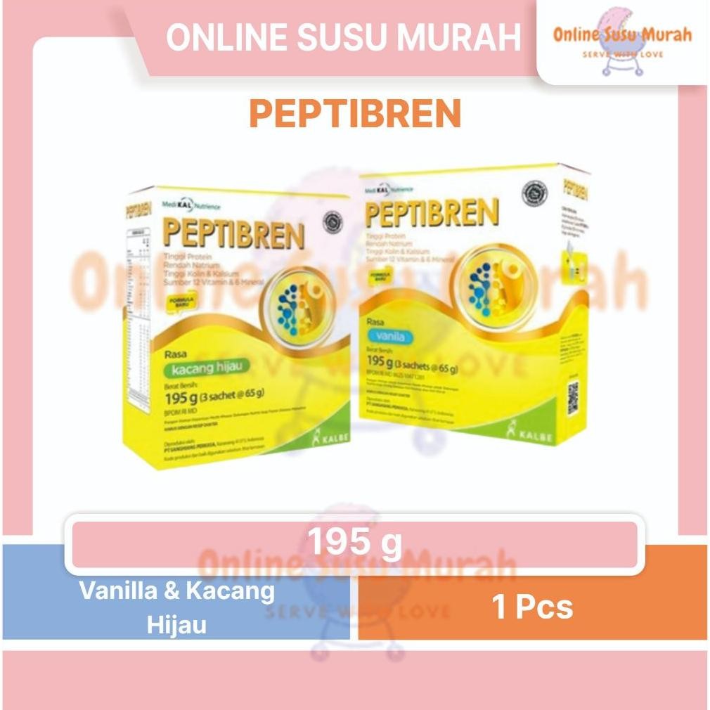 

Peptibren 195 GR Vanilla Kacang Hijau Susu Dewasa 195GR SSKD Nugi
