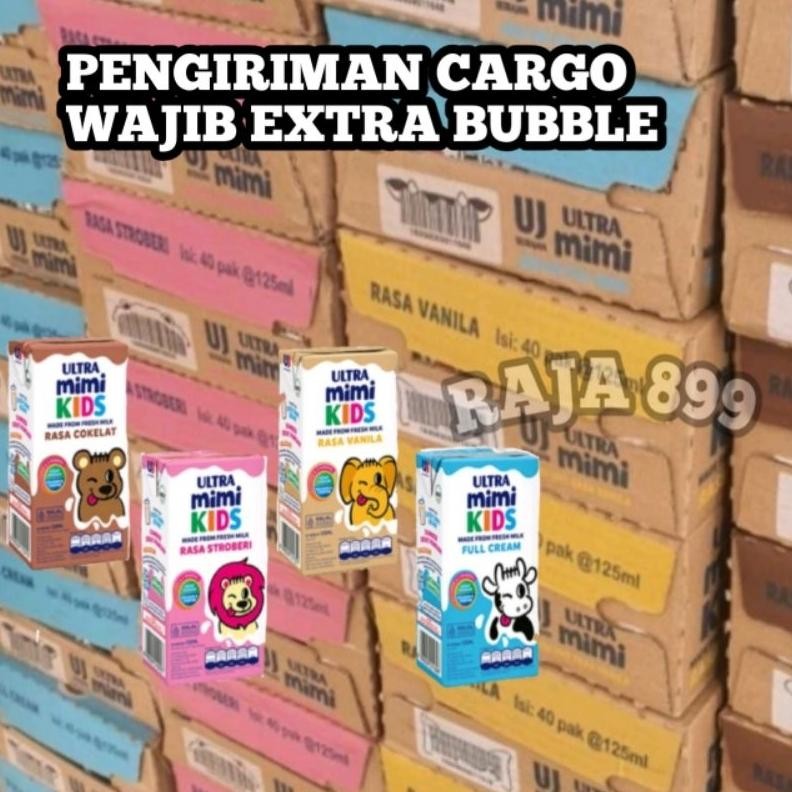 

SUSU ULTRA MIMI KIDS UHT DUS | KARTON ISI 40 PCS X 125ML | ULTRA MIMI KIDS ALL VARIAN Nugi