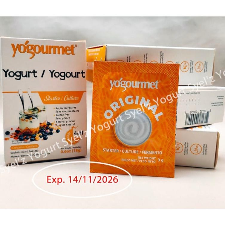 

Bibit Yogurt (1 Sachet @ 3g) - Yogourmet Yogurt Starter Made in Canada Nugi