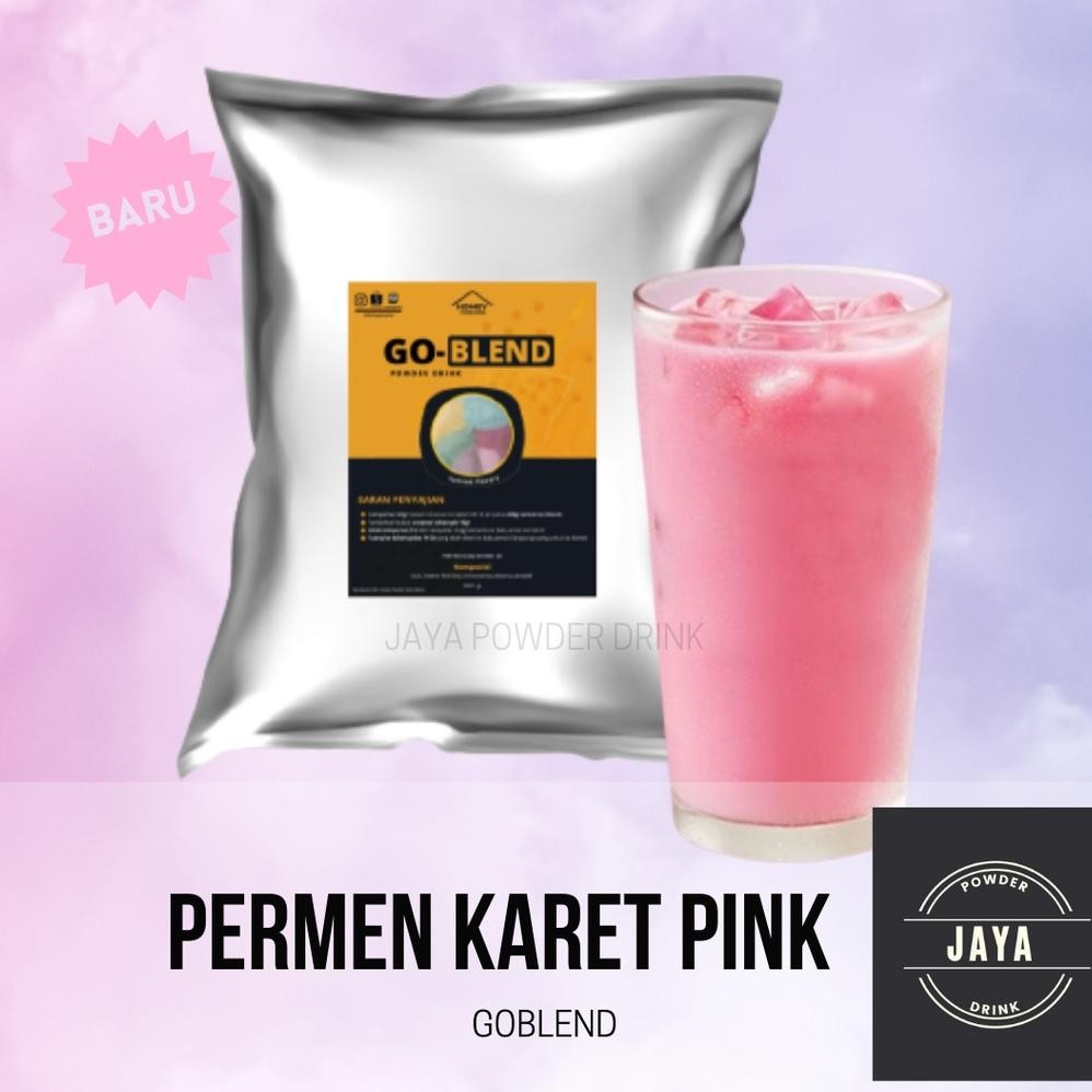 

Bubuk Minuman Rasa PERMEN KARET PINK VIRAL 1Kg Serbuk Minuman Boba instan kekinian ES PERMEN KARET Nugi