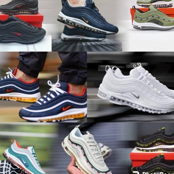 Sepatu Sneakers Pria Nik Airmax 97 White