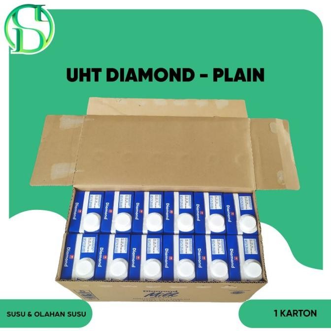 

Susu UHT Plain Dimond 1 Liter 1 Karton / 12pcs Nugi