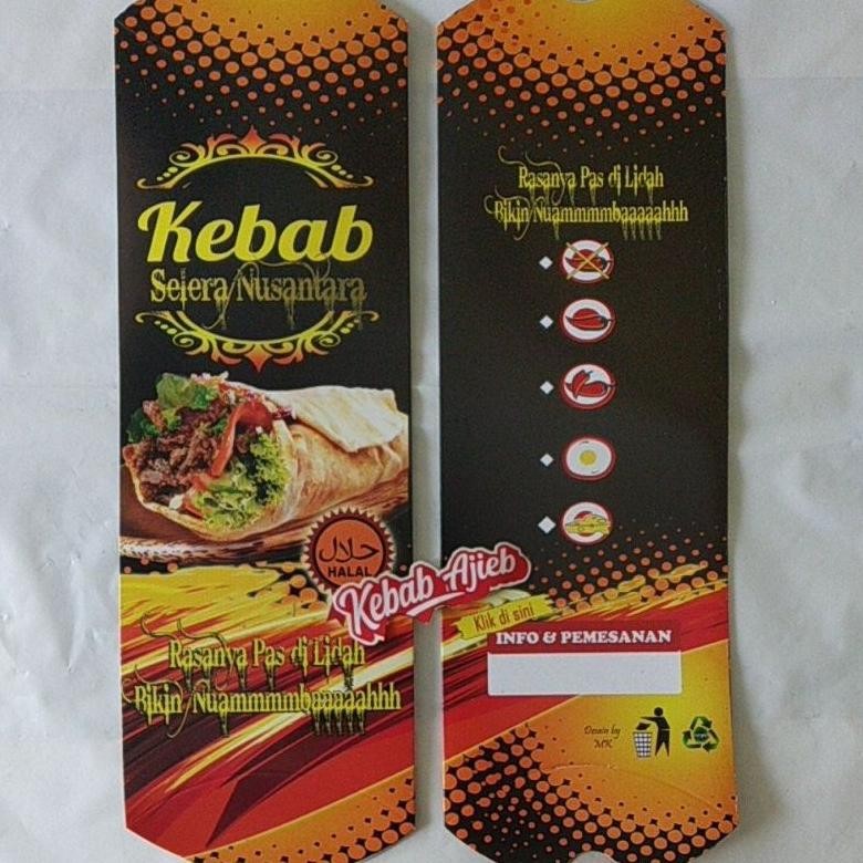 

Dus Besar Kemasan Kebab (50pcs), Full Colour Nugi
