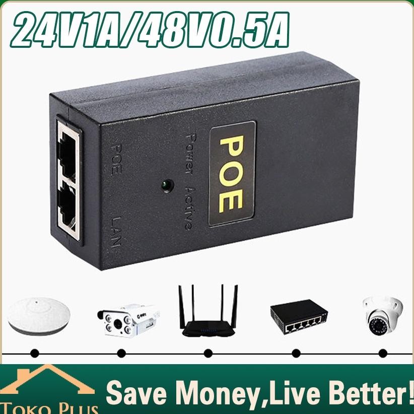 POE Power Over Injector Gigabit Passive Ethernet Adaptor POE 24V/48V Nugi