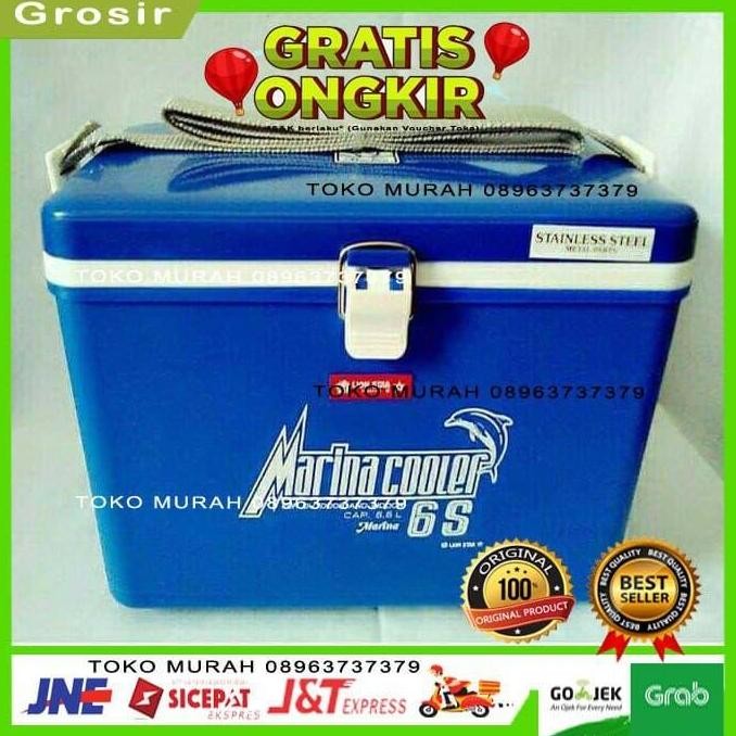 Cooler box es batu ice cream buah botol minuman piknik camping mancing