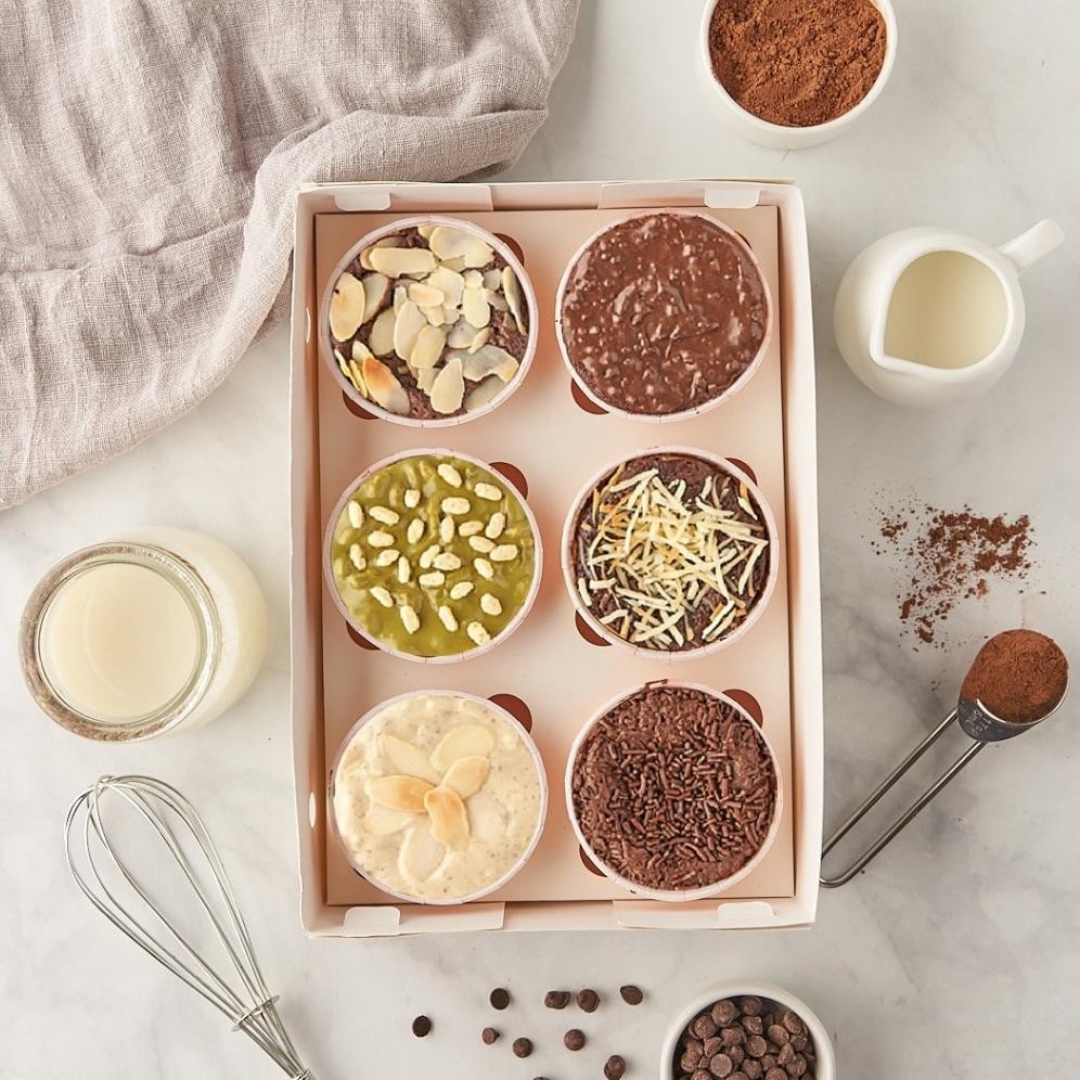 

BROWNIES CUP 1/2 LUSIN (SESUAI FOTO - KHUSUS INSTAN) Mbun Brownies Panggang | Brownies Melted | Fudgy Brownies Nugi