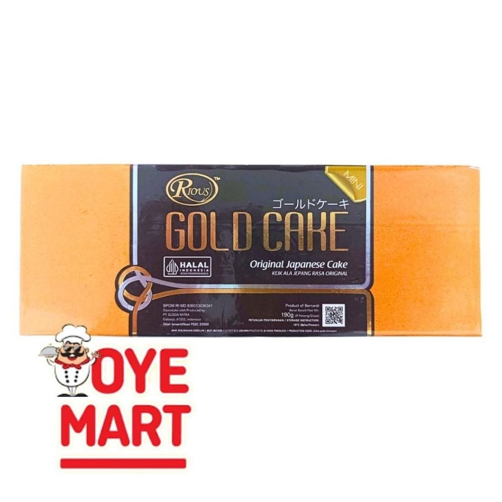

RIOUS GOLD CAKE JAPANESE CHEESE CAKE 200GR/BOLU SIAP SAJI Nugi