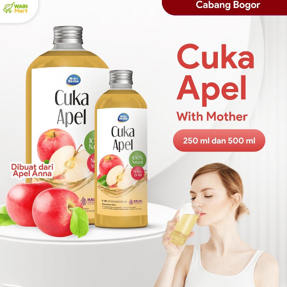 

Wainmart Apple Cider Vinegar / Cuka Apel dengan Mother untuk Kesehatan Kulit Diet Nugi