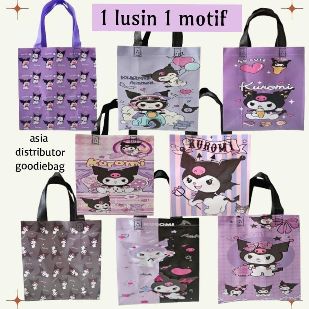 

Goodiebag karakter anak LAMINASI ulang tahun 22x23x11 [Lusinan isi 12] - Goodiebag ulang tahun - tas promosi Nugi