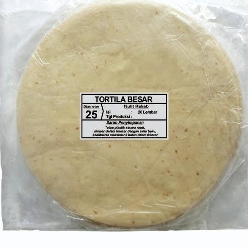 

Tortilla premium diameter 25cm / kulit kebab Nugi