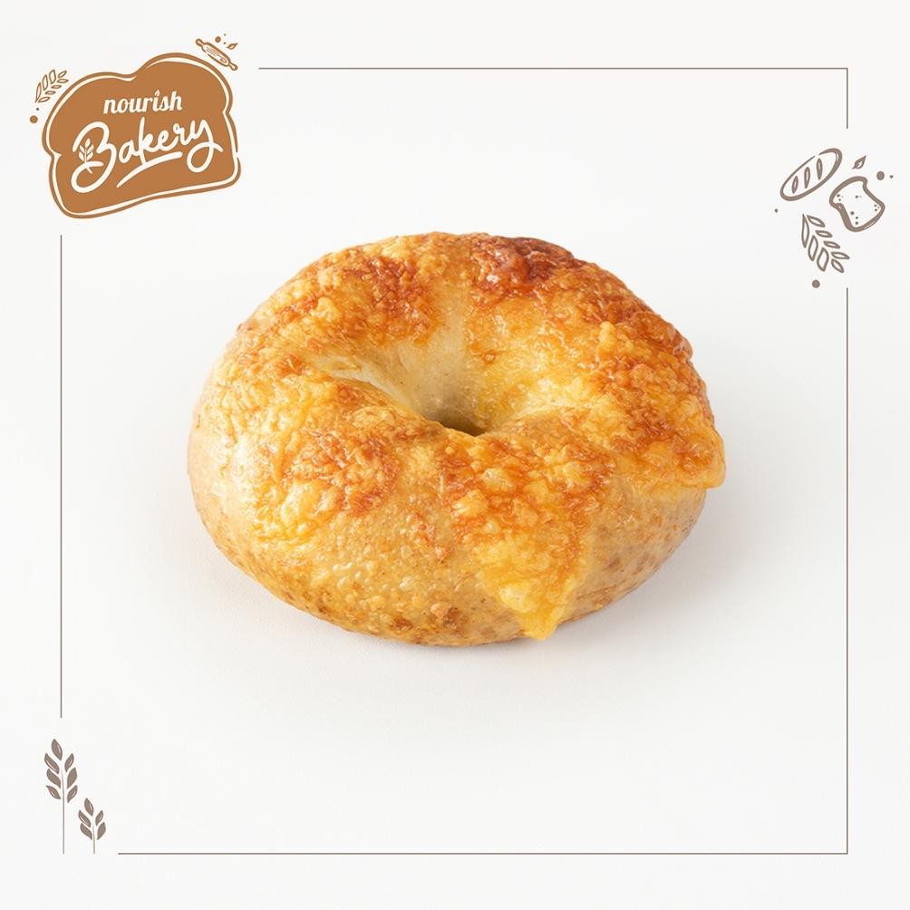 

Bagel Triple Cheese - 100% Sourdough Bagel Keju Long Fermentation 100gr Nugi
