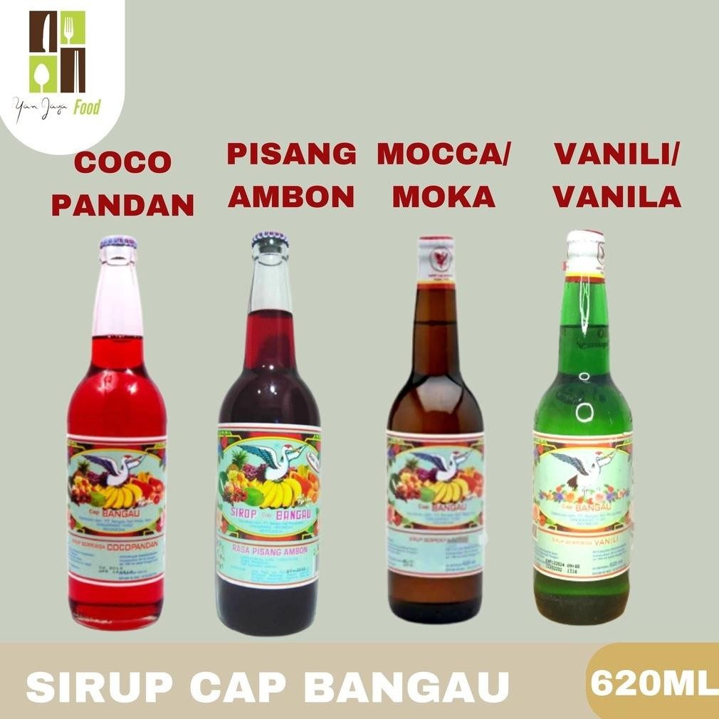 

Sirup Cap Bangau Rasa Pisang Ambon/CocoPandan/Moka/Vanili/Vanila 620ml Nugi