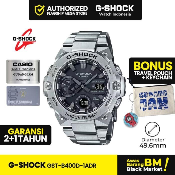 Zjs G-Shock Gst-B400D-1Adr | Jam Tangan Pria | Analog Digital | Anti Air | Original | Casio G-Shock 