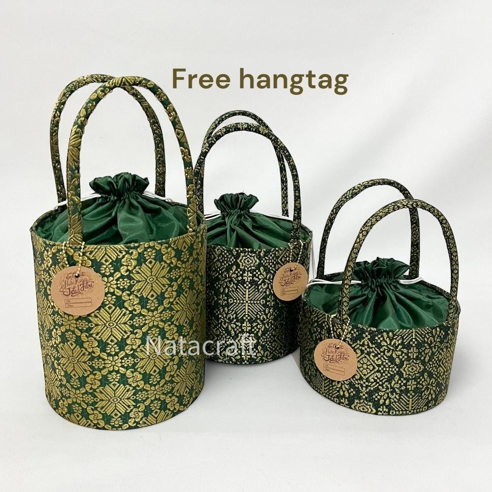 

Nata Craft- Tas Hampers Songket Tas Souvenir Tas Kado Tas Parcel Lebaran Nugi