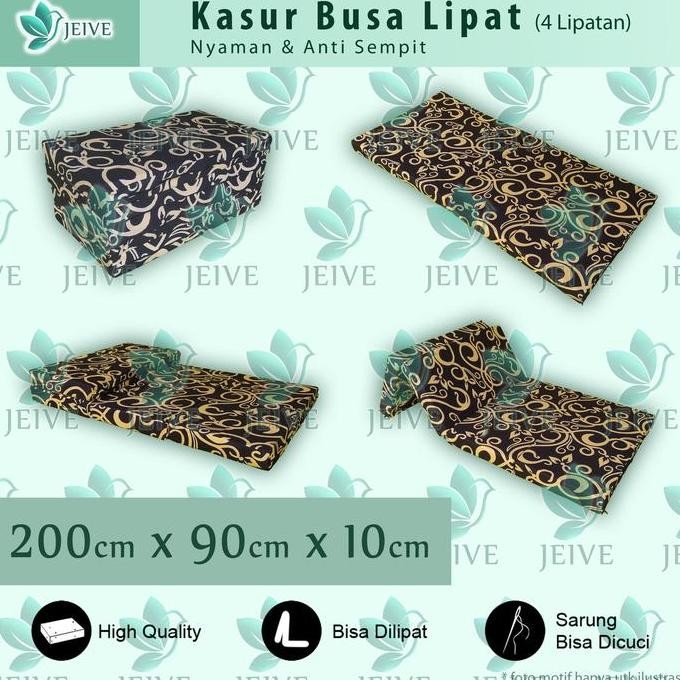 Kasur busa lipat 200x90x10cm INOAC