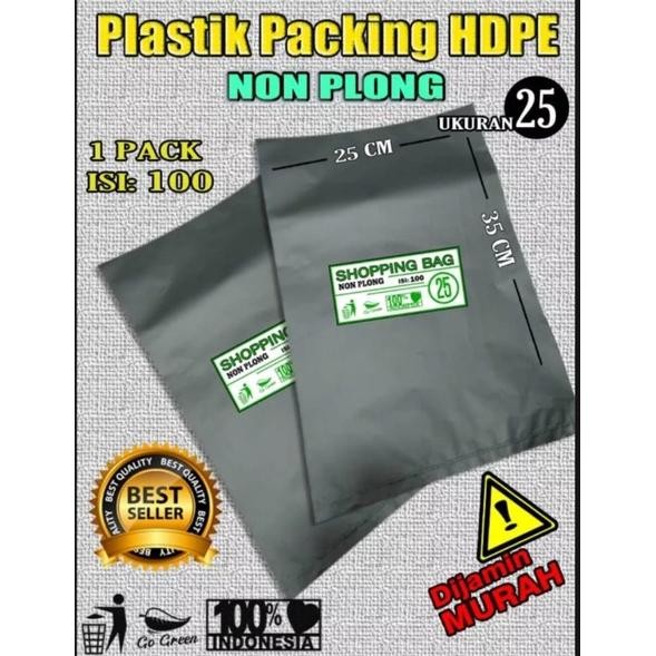 

Kantong Plastik packing online shop HD TANPA PLONG 25x35 Nugi