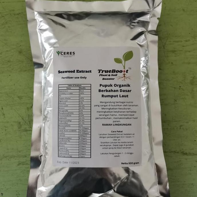 Pupuk Seaweed Extract Organik 500 Gram