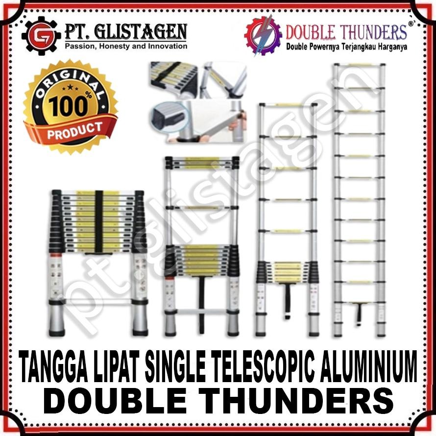 Terlaris Tangga Single Telescopic Teleskopik 6.2 Meter Tangga Lipat Alumminium 6.2M