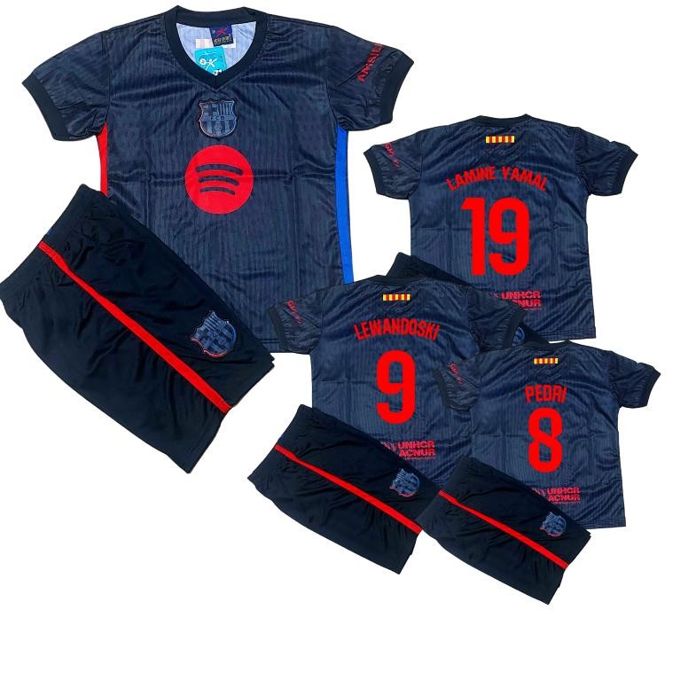 Terbaru - JERSEY BAJU BOLA ANAK BARCELONA AWAY KIDS/SETELAN BAJU BOLA BARCELONA ANAK AURI SPORT PREM
