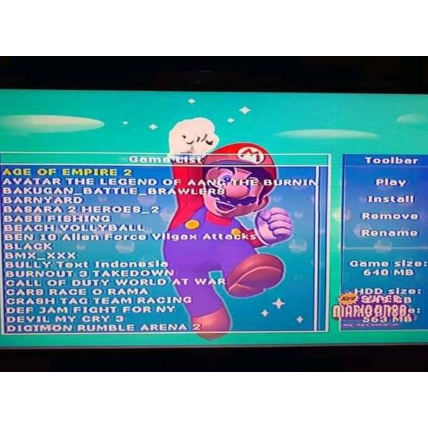 PS2 slim harddisk 80Gb full game stik 2 baru ya bukan second2 / Mesin awet Game joss murah & BAGUS