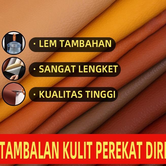 Ukuran 69 200cm Sticker Stiker Kulit Leather Untuk Menambal Kursi Sofa Bed Sopa Oscar Lem Perekat Ka