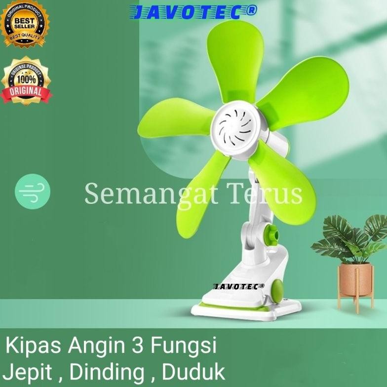 Promo - Mini fan jepit javotec 490(jepit~dinding~duduk) / Kipas Angin Jepit 24W / Kipas angin mini /