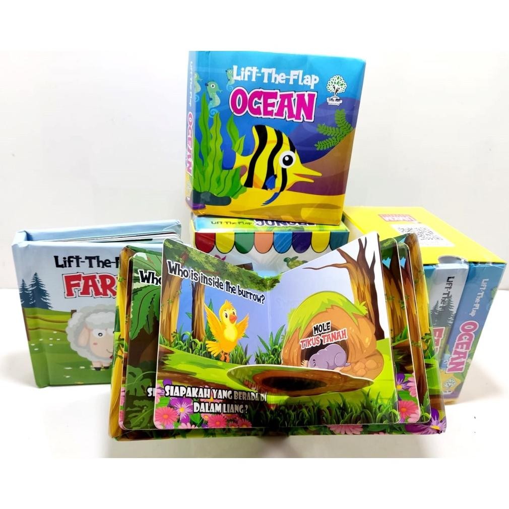 Kekinian - TPBL BUKU EDUKASI ANAK/ BUKU BELAJAR ANAK 3 IN 1 Langsung dapat 3 buku / Flip the flap bo