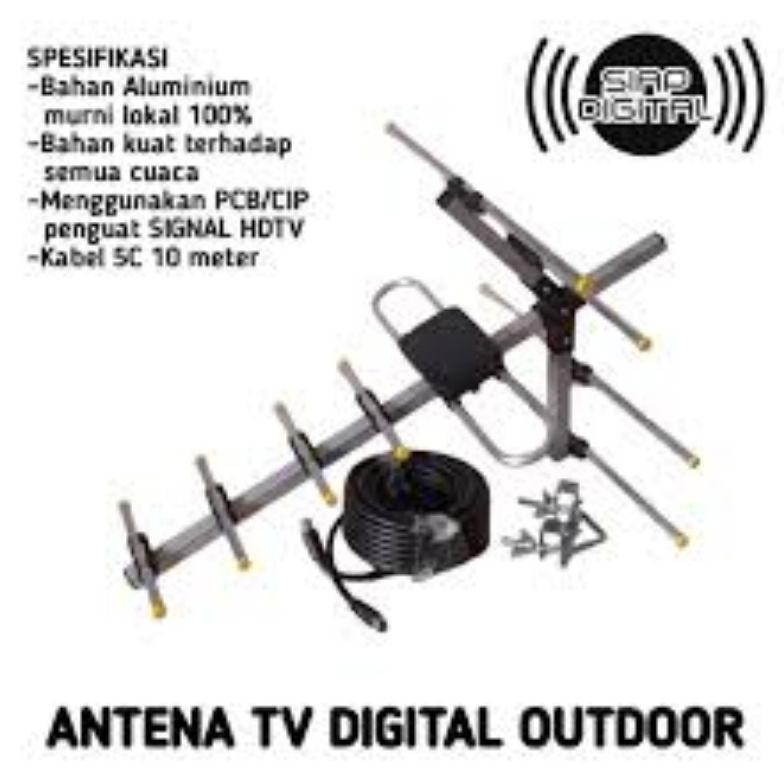 Terjangkau - ANTENA TV DIGITAL OUTDOOR WINBO W-50 + KABEL 10 METER ANTENA TV LUAR DVBT2 ..