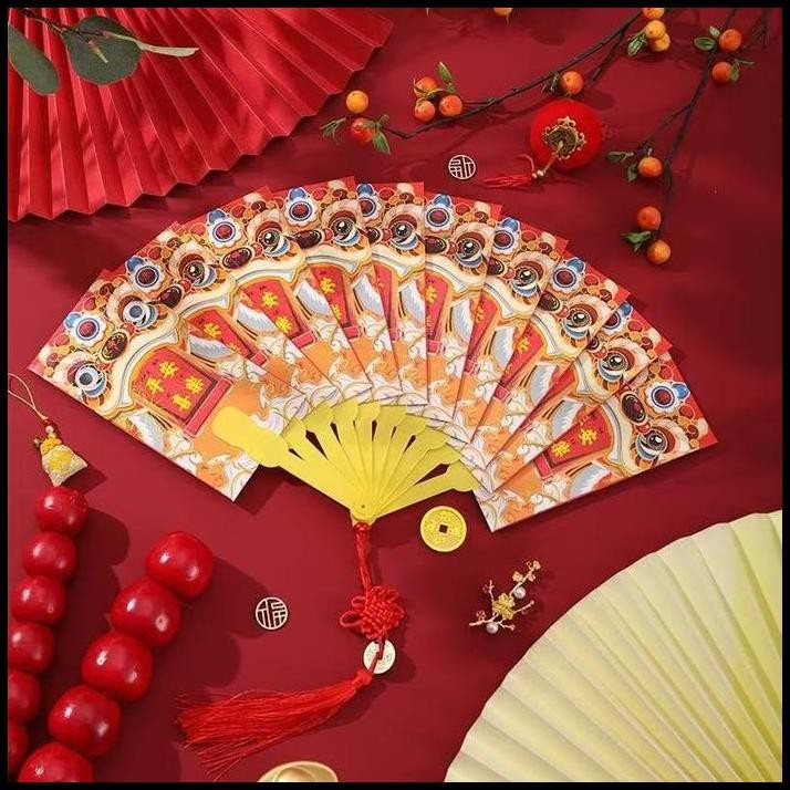 

Angpao Kipas Merah Fu Netral Angpau Jumbo Viral Tassel Merah Grosir