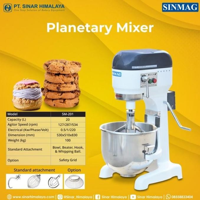SM-201 SINMAG Planetary Mixer 20 Liter