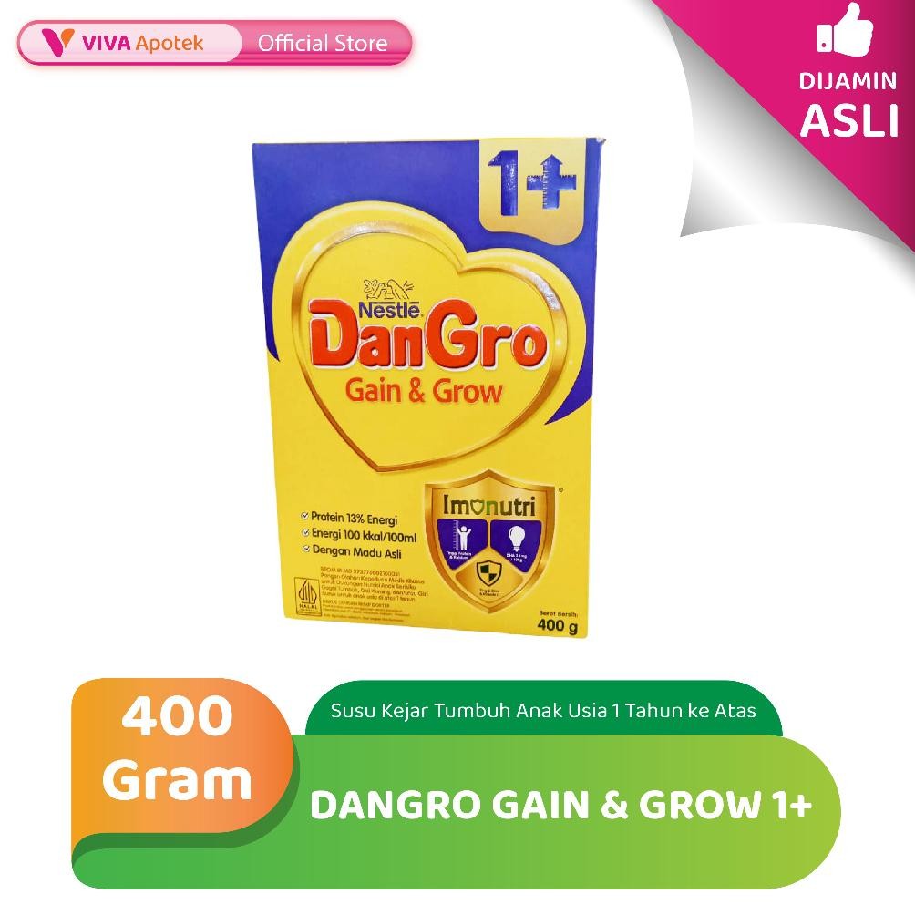 

Terbaru - Dangro Gain & Grow 1+ Susu untuk Kejar Tumbuh Anak Usia 1+ (400 Gram) ,.