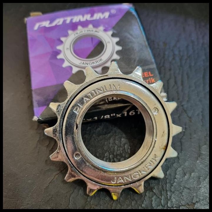 Freewheel bmx fixie 16T super jangkrik crome