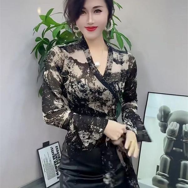 Thin Mesh Sunscreen Elegant Strap Short Top