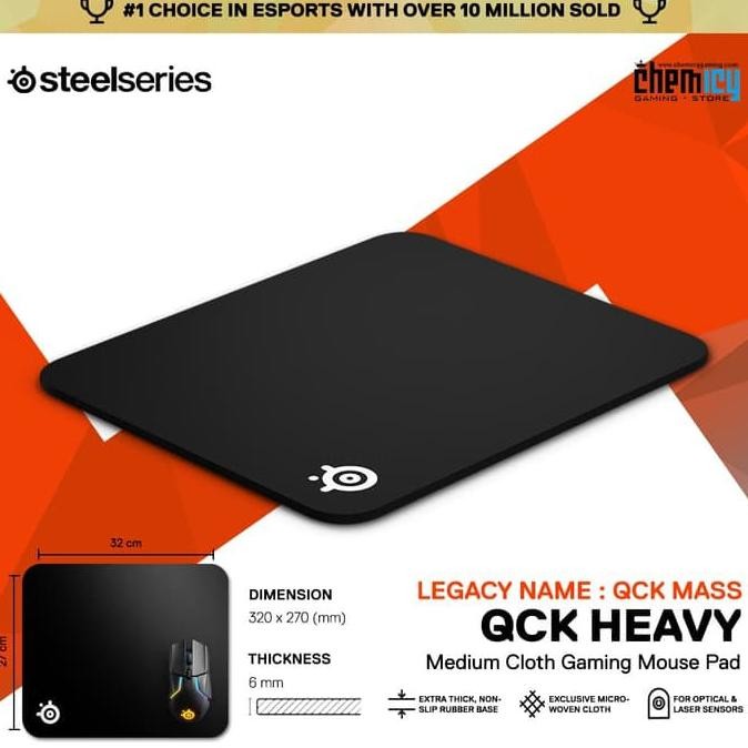 Terlaris Steelseries Qck Heavy Medium / New Qck Mass Cloth Gaming Mousepad