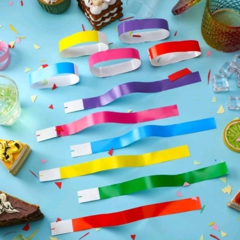 

Hot - GELANG TIKET ANTI AIR UNTUK EVENT, WAHANA, LANYARD ISI 100PCS !!