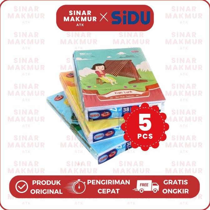 

Buku Tulis/Buku Catatan/Notebook 38 Lembar Sidu/Sinar Dunia (5 Pcs)