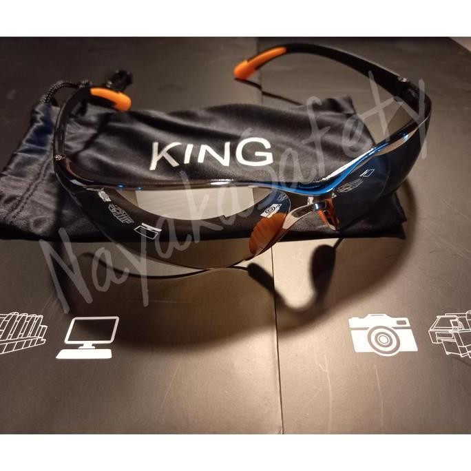 Kacamata Safety Smoke Mirror King / Kaca Mata Proyek Smoke Mirror King