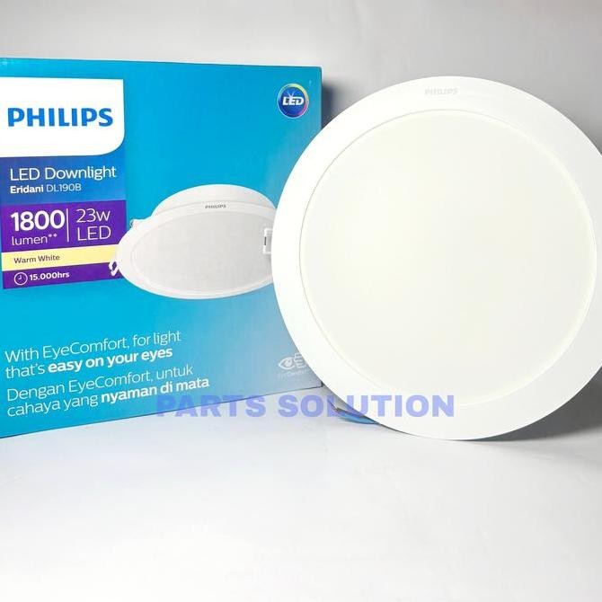 Lampu LED Downlight PHILIPS Eridani Kuning Warm White 3000K 3 4 5 6 8 Inch 3.5 7 10 14 23 Watt
