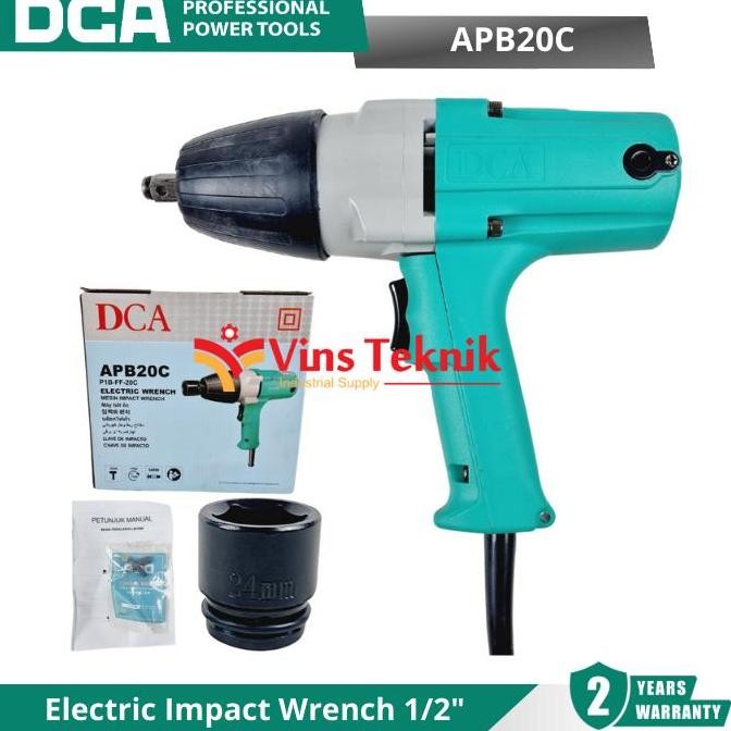 DCA APB20C Mesin Pembuka Baut Listrik Electric Impact Wrench 1/2" APB20