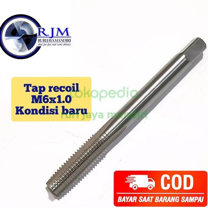 tap recoil m6 x 1.0 tap recoil baut kunci 10