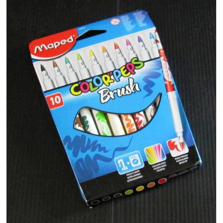

Maped Colorpeps Brush set 10 - lettering - alat lukis