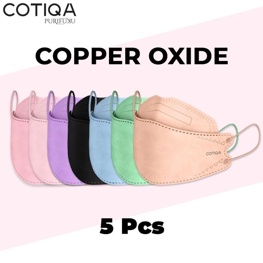 Masker KF94 COTIQA KF 94 5ply Copper Oxide Mask Tembaga isi 5pcs