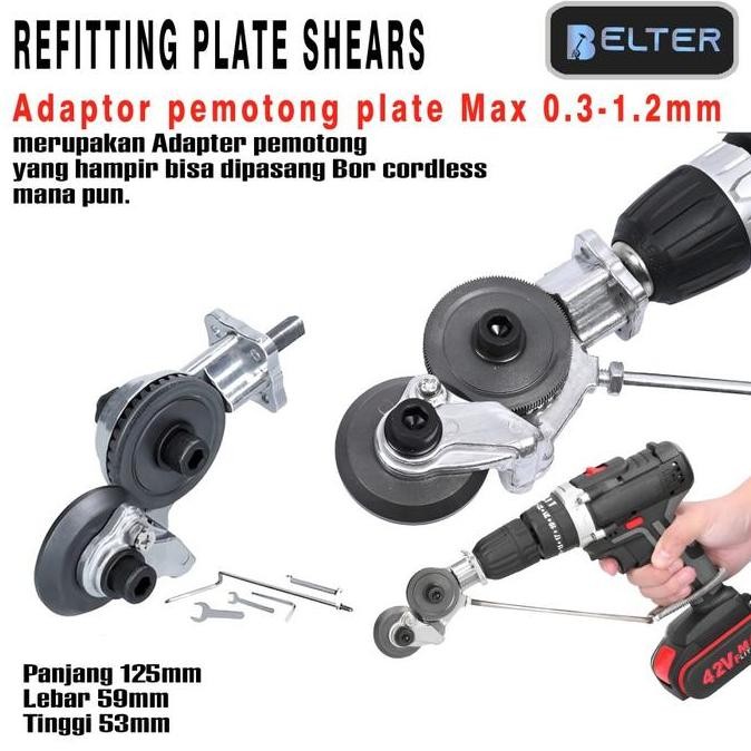 Adaptor Bor Pemotong Seng / Alat Pemotong Lembaran Logam Alat Pemotong