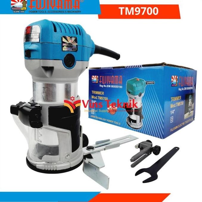 FUJIYAMA TM 9700 Mesin Profil Kayu Router Trimmer 1/4 inch VARIABLE SPEED TM9700