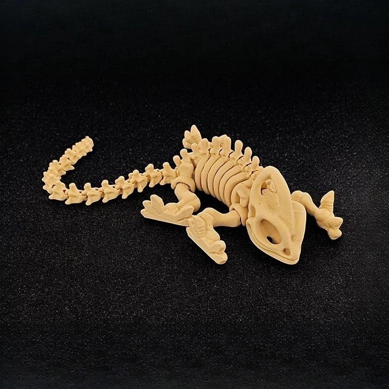 

(PO) NEW Skeleton Dinosaur Figurine 3D Printed miniature items Children's Creative Toy Joint Movable Book Nook Decor Fun Gift