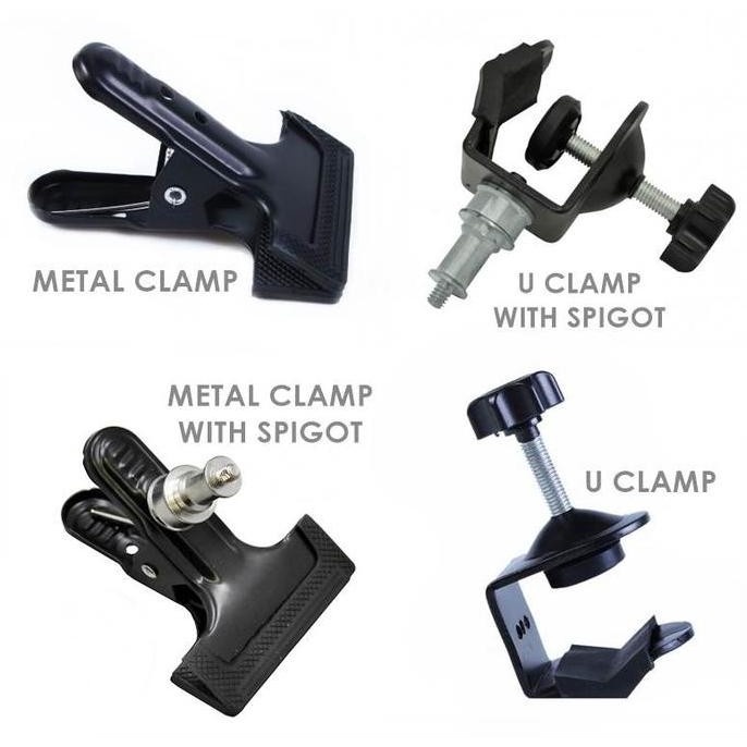 Jepit Metal U Clamp Metal Clamp Besi studio Universal
