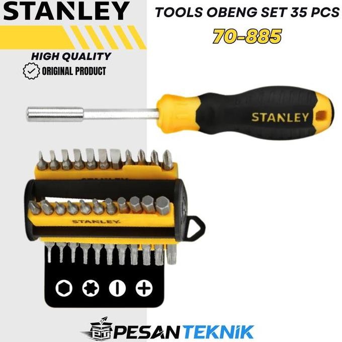 Tools Obeng Set 35 Pcs Multibit 70885 Screwdriver Stanley 70-885
