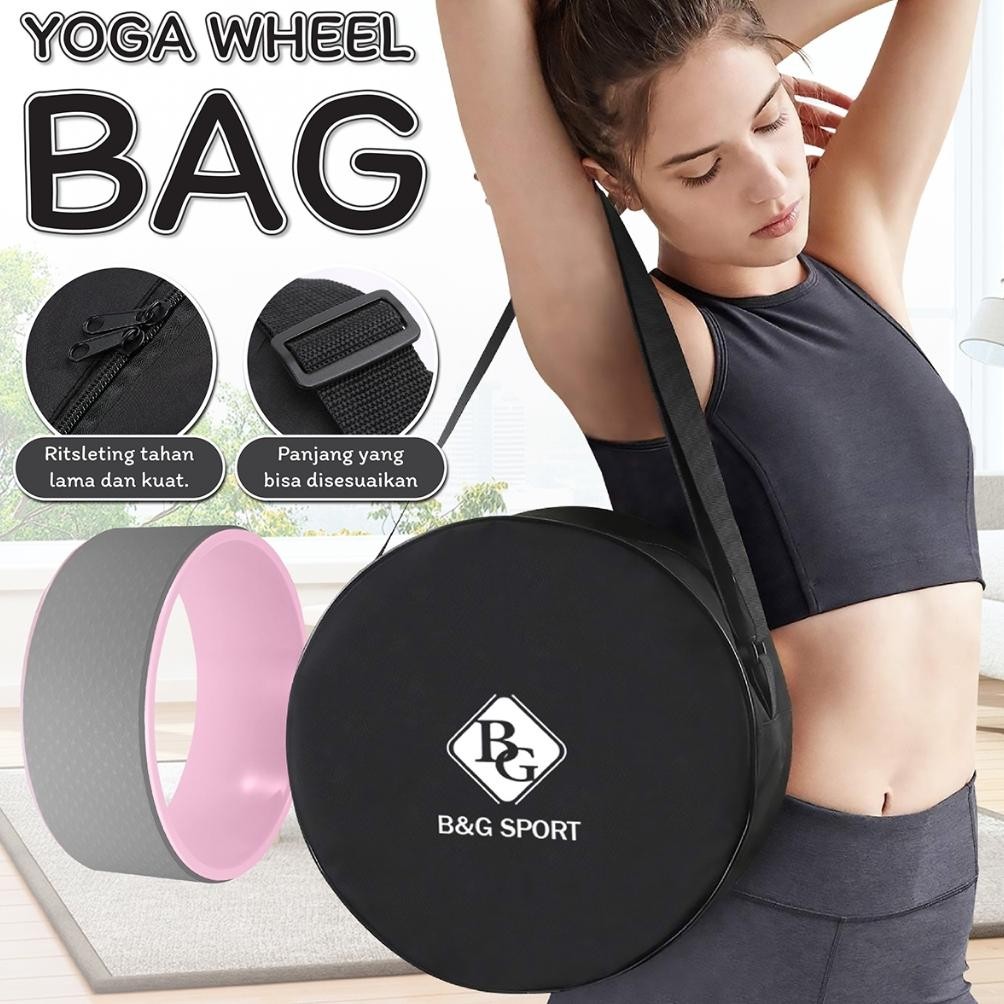 Premium Yoga Wheel FREE TAS PENYIMPANAN | ABS Wheel | Roda Yoga Kuat Hingga 150KG