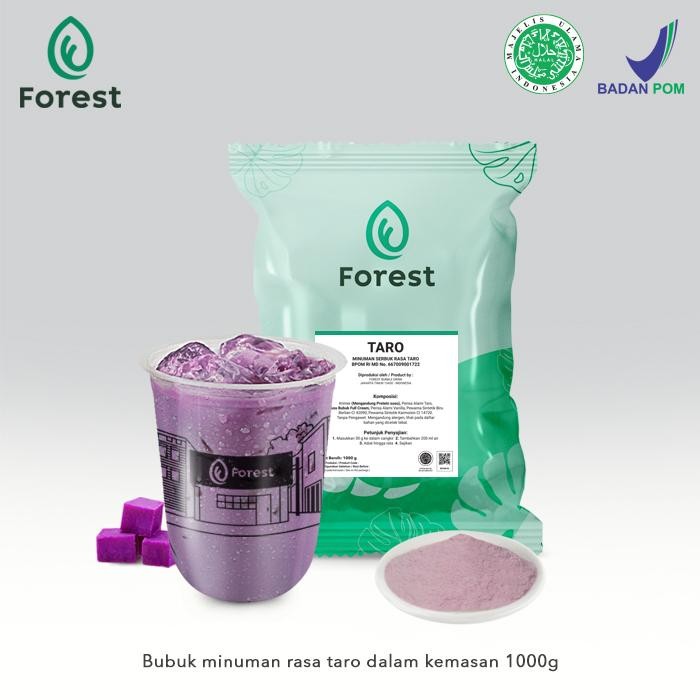 

New Bubuk Minuman TARO Powder - FOREST Bubble Drink