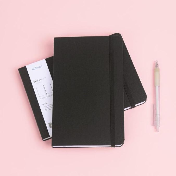 

bukuqu Sketchbook A6 200 gsm Hardcover - Portrait/Notebook gambar/ Lukis/ Cat Air Buku Sketsa Pocket